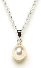 Load image into Gallery viewer, Exuisite Drop Shape Freshwater Cultured Pearl Pendant on Sterling Silver
