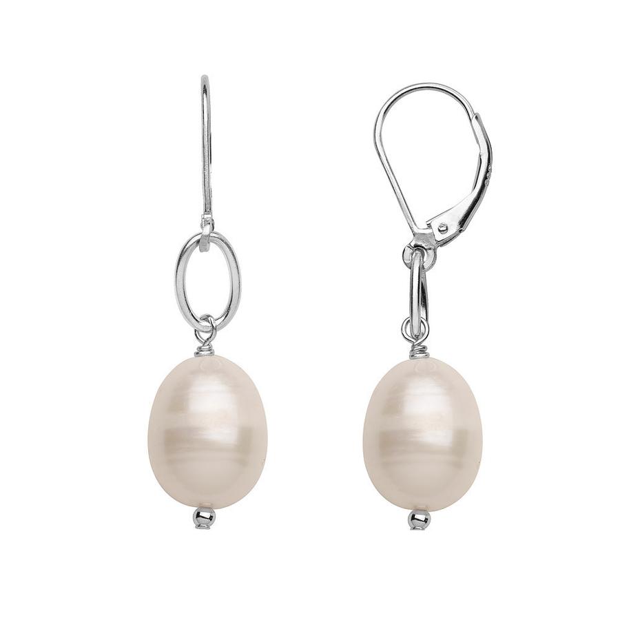 Hanging Baroque Pearls on Sterling Silver Backing