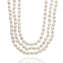 Load image into Gallery viewer, Baroque Pearl Necklace 64&quot;
