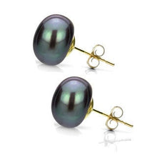 Load image into Gallery viewer, Moby Pearl Studs 10&quot; 14 K gold post
