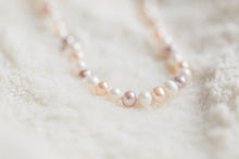 Load image into Gallery viewer, Long Pink/White/Purple 7-8mm Pearl 90&quot; Strand
