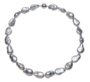 Grey Colour Baroque Pearls