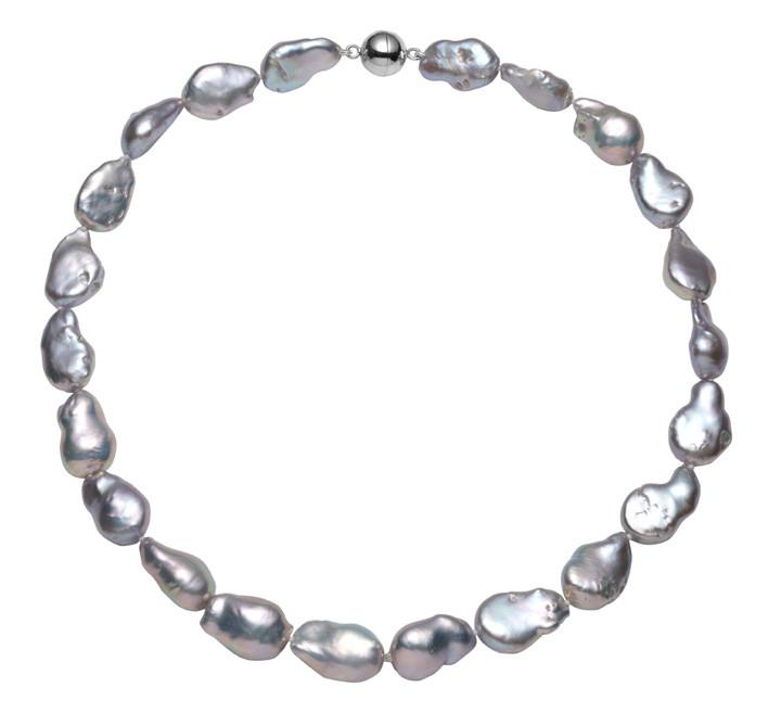 Baroque Pearl Necklace Black