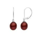 Load image into Gallery viewer, Silver Leaver Back Earring with Single Pearl

